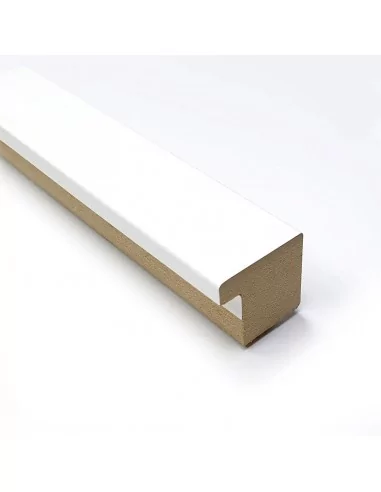 MOLDURA en DM - 30x28 mm. BLANCO MATE MOLDURA en DM - 30x28 mm. BLANCO MATE