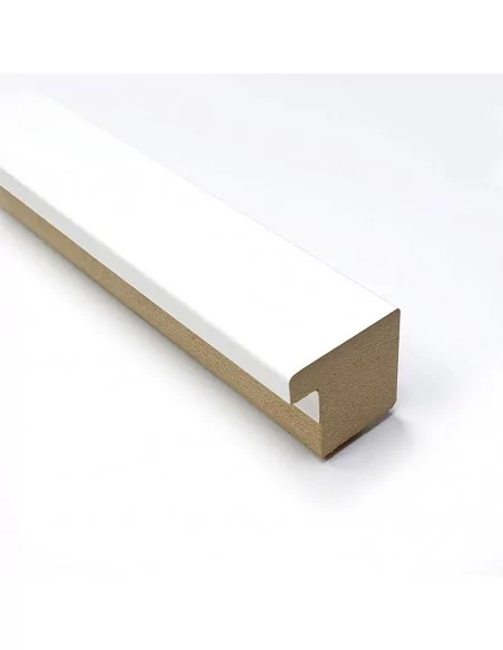 MOLDURA en DM - 30x28 mm. BLANCO MATE MOLDURA en DM - 30x28 mm. BLANCO MATE