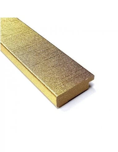 MOLDURA en DM - 40x12mm. ORO RALLADO BRILLANTE MOLDURA en DM - 40x12mm. ORO RALLADO BRILLANTE