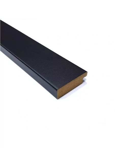 MOLDURA en DM - 40x12mm. NEGRO MATE