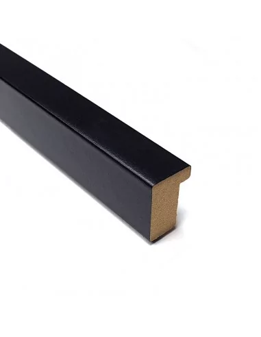 MOLDURA en DM - 19x28mm. NEGRO MATE MOLDURA en DM - 19x28mm. NEGRO MATE