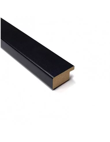 MOLDURA en DM - 29x15 mm. NEGRO MATE