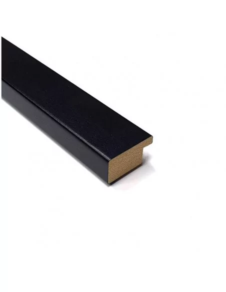 MOLDURA en DM - 29x15 mm. NEGRO MATE