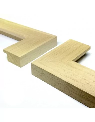 MOLDURA 60x20mm. DIENTE SENCILLO. AYOUS CRUDO MOLDURA 60x20mm. DIENTE SENCILLO. AYOUS CRUDO