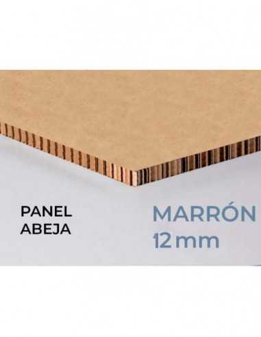 PANEL NIDO DE ABEJA | KRAFT MARRON | 12 mm GROSOR BOARD MOUNT