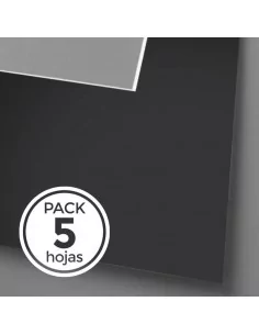 PASSEPARTOUT NOIR ÂME BLANCHE 112x163 cm Paquet de 5 feuilles