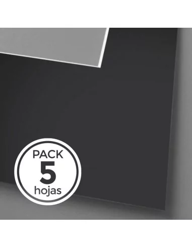PASSEPARTOUT NOIR ÂME BLANCHE 112x163 cm Paquet de 5 feuilles