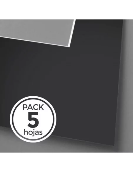 PASSEPARTOUT NOIR ÂME BLANCHE 112x163 cm Paquet de 5 feuilles