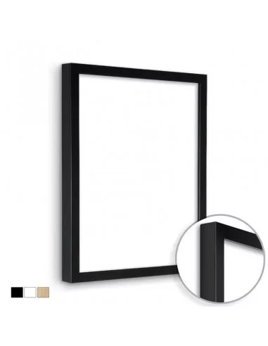 MOLDURA en DM - 19x28mm. NEGRO MATE MOLDURA en DM - 19x28mm. NEGRO MATE