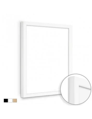 MOLDURA en DM - 30x28 mm. BLANCO MATE