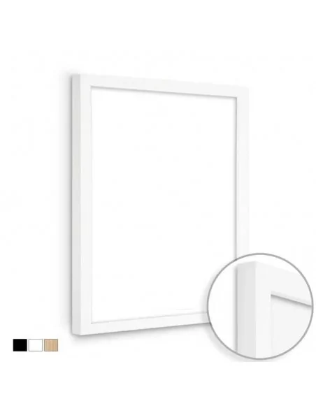 MOLDURA en DM - 30x28 mm. BLANCO MATE MOLDURA en DM - 30x28 mm. BLANCO MATE