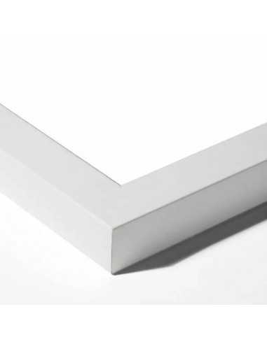 MOLDURA en DM - 30x28 mm. BLANCO MATE