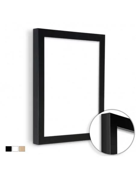 MOLDURA en DM - 18x18mm. NEGRO MATE MOLDURA en DM - 18x18mm. NEGRO MATE