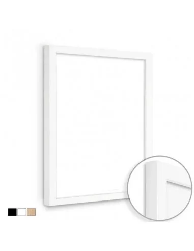 MOLDURA PARA CUADROS | 18x18mm | DM | BLANCO MATE MOLDURA PARA CUADROS | 18x18mm | DM | BLANCO MATE