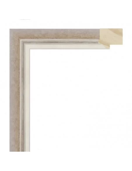 MOLDURA TACO CON DIENTE. 32x38. CEMENTO Y PLATA MOLDURA TACO CON DIENTE. 32x38. CEMENTO Y PLATA