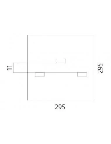 PIE BASE METÁLICO CUADRADO PARA PANELES RIGIDOS PUBICITARIOS
