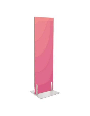 PIE BASE METÁLICO PARA DISPLAYS PUBLICITARIOS PANELES RÍGIDOS 20mm.