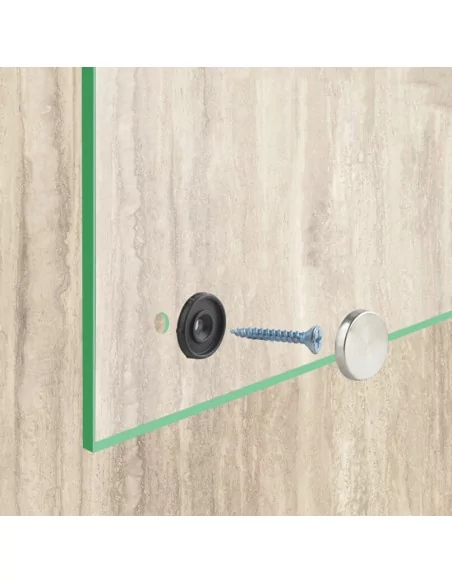 Tapón embellecedor cubre tornillos. Acero inoxidable. Tapón roscado