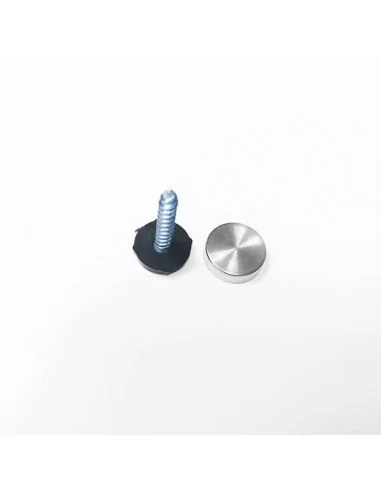 Tapón embellecedor cubre tornillos. Acero inoxidable. Tapón roscado