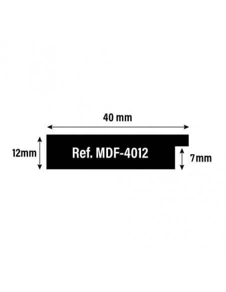 MOLDURA en DM - 40x12mm. GRIS MARENGO MOLDURA en DM - 40x12mm. GRIS MARENGO