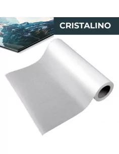ADHESIVO DOBLE CARA CRISTALINO EN BOBINA | DOBLE PAPEL SILICONADO | ULTRA TRANSPARENTE| 50 mtrs