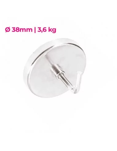 GANCHO COLGADOR MAGNETICO PARA COLGAR CUADROS | Ø 38mm | 3,6 kilos GANCHO COLGADOR MAGNETICO PARA COLGAR CUADROS | Ø 38mm | 3,6 kilos