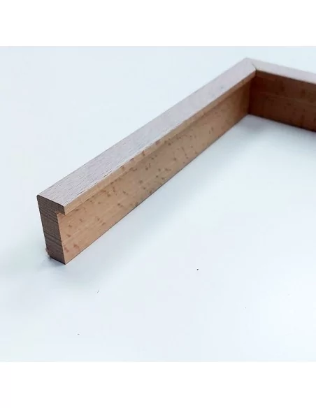 Moldura HAYA macizo BLANCO. Para marcos de cuadros. Baquetón 21X43mm. Moldura HAYA macizo BLANCO. Para marcos de cuadros. Baquetón 21X43mm.