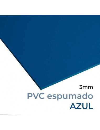 PVC FOREX® ESPUMADO 3 mm AZUL OSCURO (Ral 5005). Plancha 305 x 205 cm