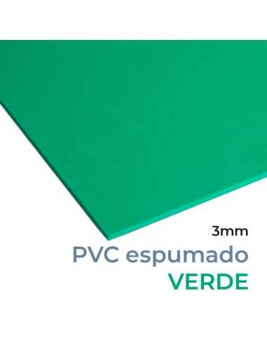 PVC FOREX® ESPUMADO 3 mm VERDE (Ral 6024). Plancha 305 x 205 cm