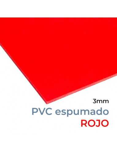 PVC FOREX® ESPUMADO 3 mm ROJO (Ral 3020). Plancha 305 x 205 cm