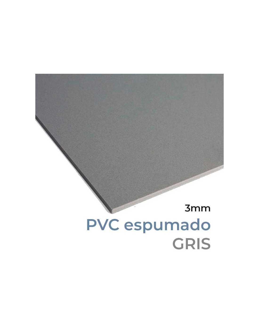 PVC Forex® espumado, GRIS, 3mm grosor