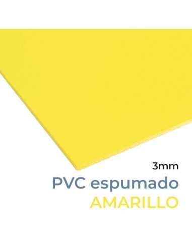 PVC FOREX® ESPUMADO 3 mm AMARILLO (Ral 1018). Plancha 305 x 205 cm