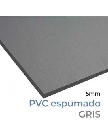 PVC FOREX® ESPUMADO 5 mm GRIS (Ral 7037). Plancha 305 x 205 cm