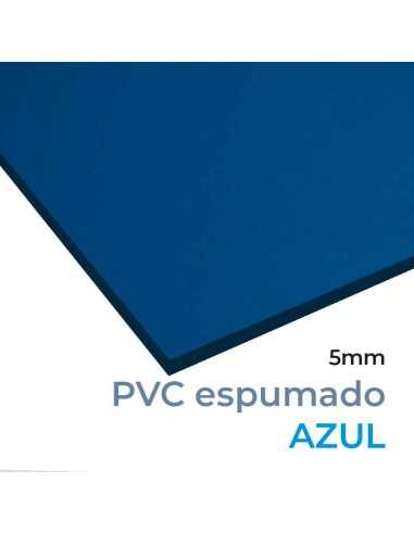 PVC FOREX® ESPUMADO 5 mm AZUL OSCURO (Ral 5005). Plancha 305 x 205 cm