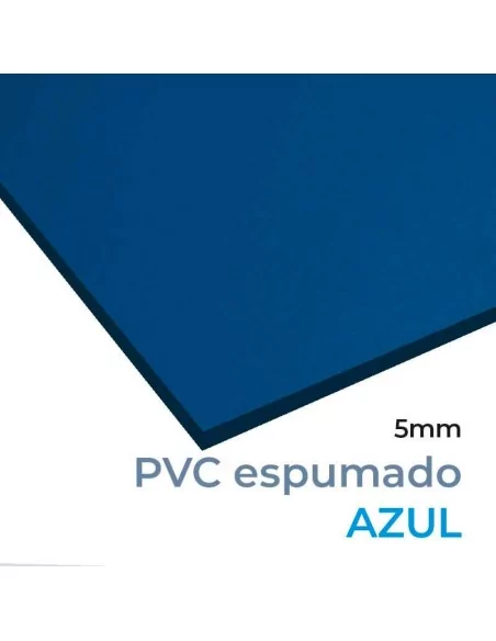 PVC FOREX® ESPUMADO 5 mm AZUL OSCURO (Ral 5005). Plancha 305 x 205 cm