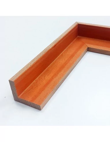 MOLDURA HAYA MACIZA CON TINTE NARANJA | PARA MARCOS FLOTANTES PARA LIENZOS | 41 x 34mm. MOLDURA HAYA MACIZA CON TINTE NARANJA | PARA MARCOS FLOTANTES PARA LIENZOS | 41 x 34mm.