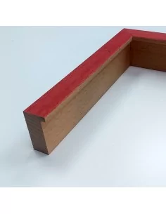 MOLDURA HAYA MACIZA COM TINTE ROJO. Para BAQUETON TYPE TABLES 21X43mm.