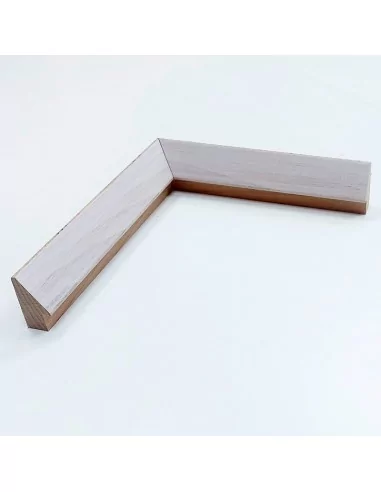 MOLDURA HAYA MACIZA CON TINTE BLANCO. PARA CUADROS TIPO PIRAMIDE 20X40mm. MOLDURA HAYA MACIZA CON TINTE BLANCO. PARA CUADROS TIPO PIRAMIDE 20X40mm.