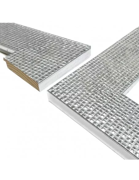 MOLDURA para cuadros. GRABADO MOSAICO PLATA BRILLANTE. 85x18mm MOLDURA para cuadros. GRABADO MOSAICO PLATA BRILLANTE. 85x18mm