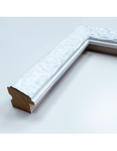 MOLDURA GRABADA BLANCA /PARA CUADROS  36X34mm.