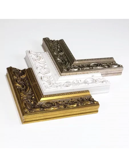MOLDURA CLÁSICA PARA CUADROS Y ESPEJOS | GRABADO CLÁSICO | 90x35mm | PLATA VIEJA MOLDURA CLÁSICA PARA CUADROS Y ESPEJOS | GRABADO CLÁSICO | 90x35mm | PLATA VIEJA