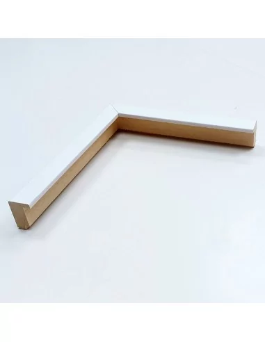 MOLDURA AYOUS DOBLE GALCE BLANCA. PARA CUADROS TIPO VITRINA 21X32 mm.