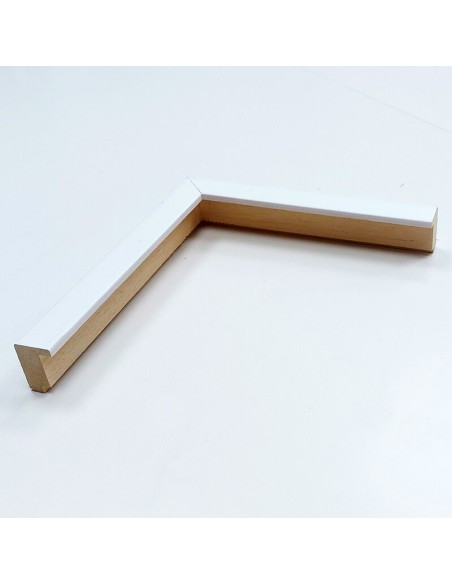 MOLDURA AYOUS DOBLE GALCE BLANCA. PARA CUADROS TIPO VITRINA 21X32 mm.