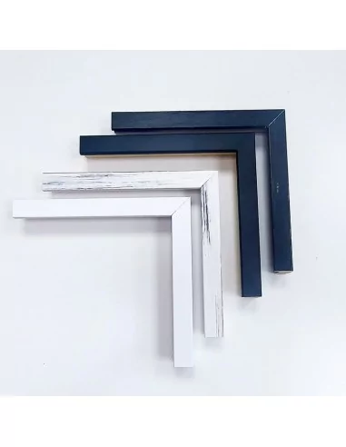 MOLDURA AYOUS DOBLE GALCE BLANCA. PARA CUADROS TIPO VITRINA 21X32 mm.