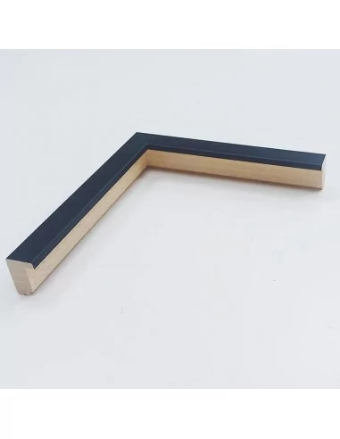 MOLDURA AYOUS DOBLE GALCE NEGRA. PARA CUADROS TIPO VITRINA 21X32 mm.