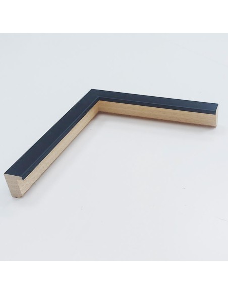 MOLDURA AYOUS DOBLE GALCE NEGRA. PARA CUADROS TIPO VITRINA 21X32 mm.