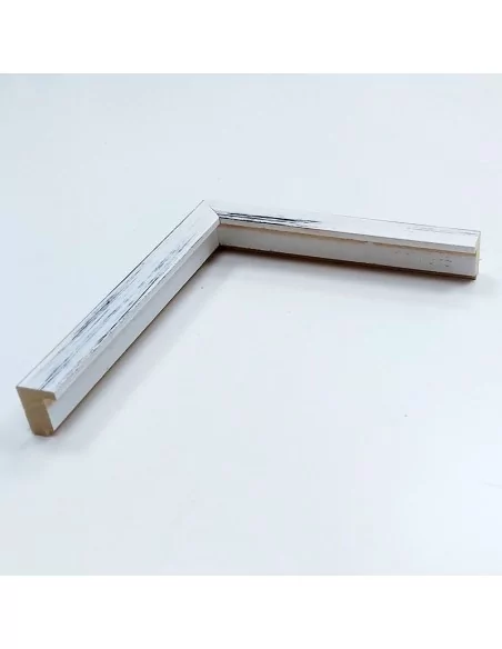 MOLDURA AYOUS DOBLE GALCE ARTESANIA BLANCA. PARA CUADROS TIPO VITRINA 21X32 mm.