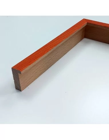 MOLDURA HAYA MACIZA CON TINTE NARANJA. PARA CUADROS TIPO BAQUETON 15X34mm. MOLDURA HAYA MACIZA CON TINTE NARANJA. PARA CUADROS TIPO BAQUETON 15X34mm.