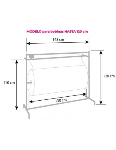 PORTA BOBINAS HORIZONTAL PARA PLASTICO DE BURBUJAS | CON SISTEMA DE CORTE PORTA BOBINAS HORIZONTAL PARA PLASTICO DE BURBUJAS | CON SISTEMA DE CORTE