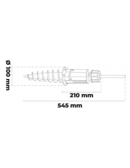 PIE PARA BANDEROLAS FLY BANNER | MODELO PIQUETA TORNILLO PARA ROSCAR